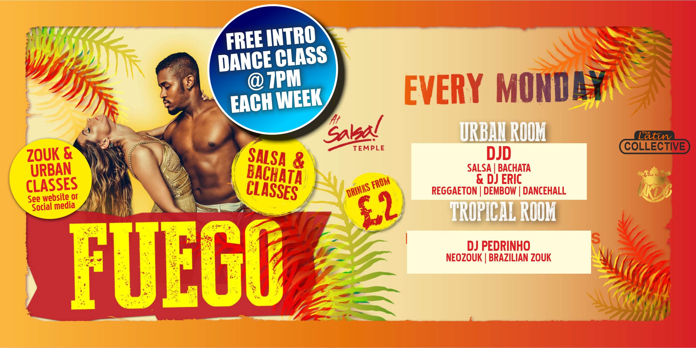 FREE INTRO SALSA/BACHATA CLASS EVERY MONDAY