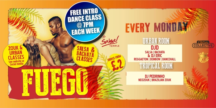 Fuego Mondays at Bar Salsa Temple