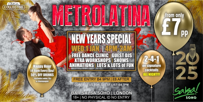 METROLATINA Wednesdays NEW YEARS SPECIAL