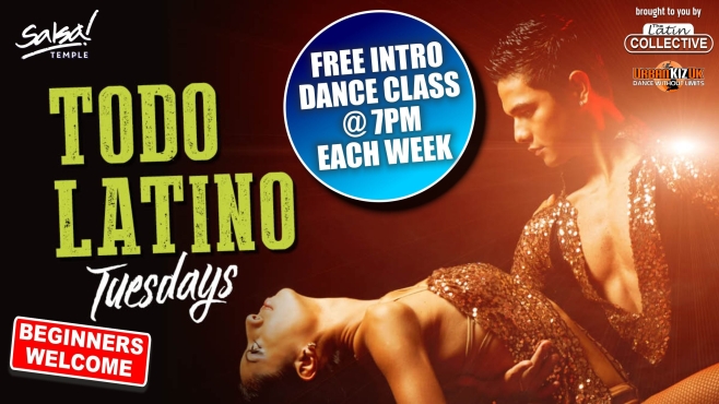 FREE SALSA CLASS EVERY TUESDAY, FREE PROSECCO and BOOTH ! FREE ENTRY b4 9pm EVERY TUESDAY